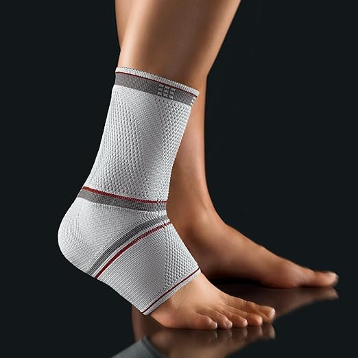 BORT M E D I C A L 054700 Select Talostabil Ankle Support, Ankle Brace, Ligament Weakness, Made in Germany (Silver, Medium, Left)