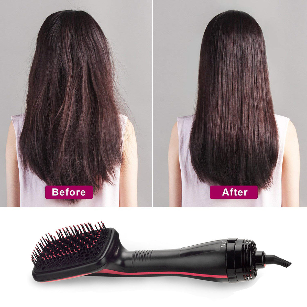 Ha-Mk | Electric Hair Dryer Comb 2 In 1 | Free Shipping